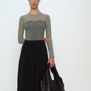 Elegant Combination Knit Bodysuit. New with tags.